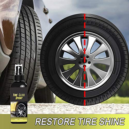 ERTYUI Autoband Gloss Spray Auto Wax Poolse Spray Alle Automotive Tire Shine Plastic Restorer Retreading Agent - Image 5