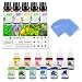 Skin Safe Bath Bomb Soap Dye with Fragrance Oils, Shrink Wrap Bags - Food Grade Bath Bomb Colorant & Therapeutic Grade 100% Pure Essential Oil for Soap Making Supplies,DIY Bath Bomb Supplies Kit,Slime