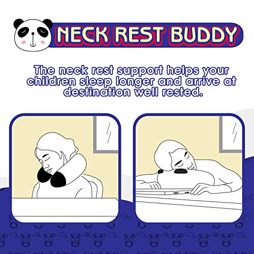 image for H HOMEWINS Travel Pillow for Kids,Toddler Neck Pillow Cute Animal Neck