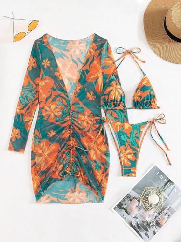 Image of ZAFUL Womens Swimsuit Cover Up Dress Off Shoulder Hollow Coverup Bathing Suit Mesh Swim Beach Dress