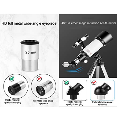Telescopio astronómico refractor 70mm para niños principiantes miniatura 5