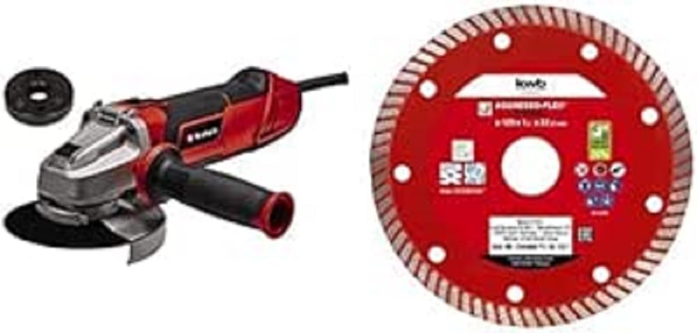 Meuleuse d'angle électronique Einhell 1010W avec écrou de fixation rapide sans clé