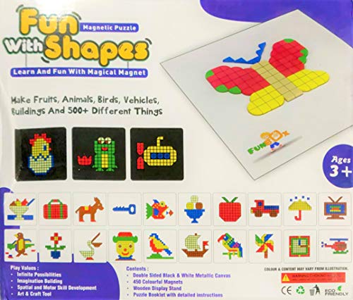 Image of Negi Fun with Shapes Big Magnetic Puzzle for Kids ,450 Pieces