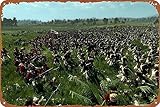empire total war 2 gameplay  Empire Total War Battlefield 1 letrero de metal vintage para decoración de pared para sala de estar, baño, cocina, juego de póster decorativo de 8 x 12 pulgadas
