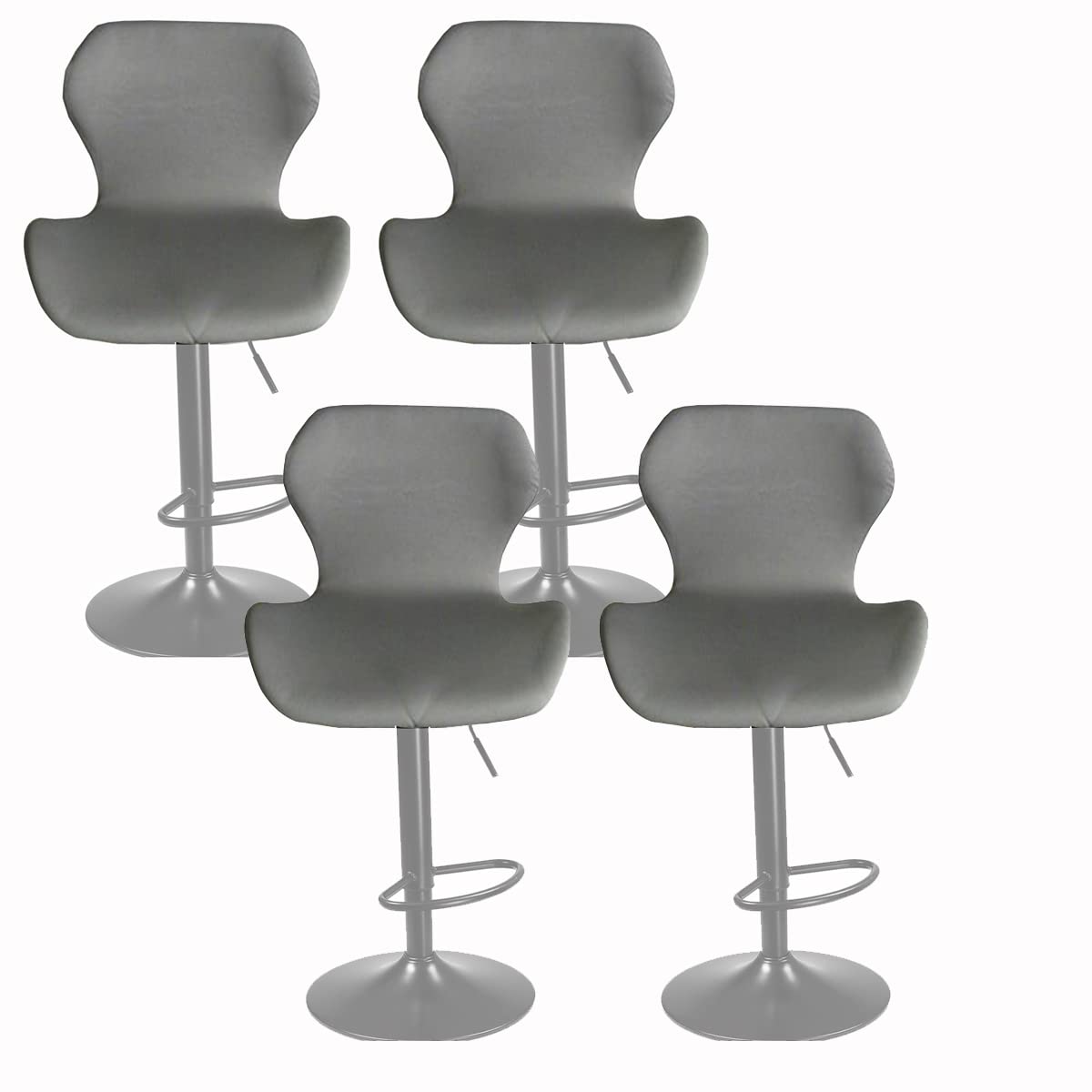 XGANGM Bar Stool Chair Covers Set of 2 Low Back Chair Slipcovers Stretch Modern Kitchen Dinning Room Swivel Chair Covers Chair Protector for Bar Office Dining Chair,B,4PCS