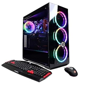 CyberpowerPC Gamer Xtreme VR Gaming PC, Intel Core i7-9700F 3.0GHz, NVIDIA GeForce GTX 1660 6GB, 16GB DDR4, 120GB SSD, 1TB HDD, Wi-Fi Ready & Windows 10 Home (GXiVR8560A, Black)