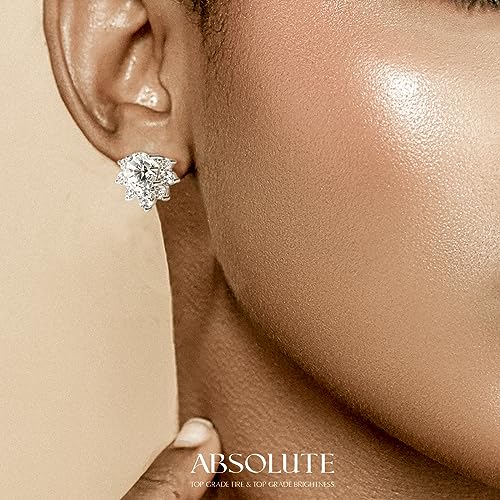 2 Carat Moissanite Stud Earrings for Women S925 Sterling Silver Earring - image 5