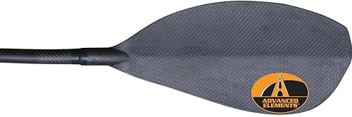 Miniatura 3 de Advanced Elements Attack - Remo de agua blanca de carbono completo (2 partes), negro, 84.6 in, (AE2034)