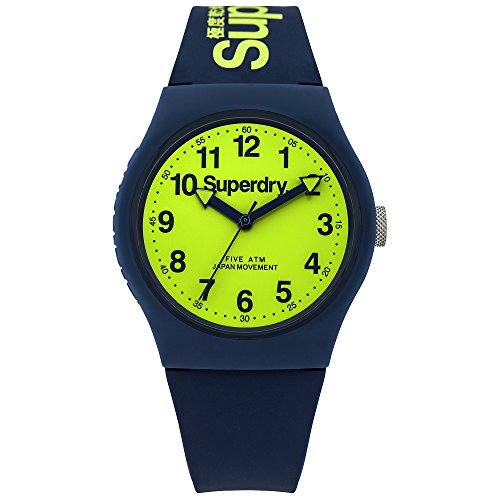 Preisvergleich Produktbild SUPERDRY Unisex Analog Quarz Uhr mit Silikon Armband SYG164UN
