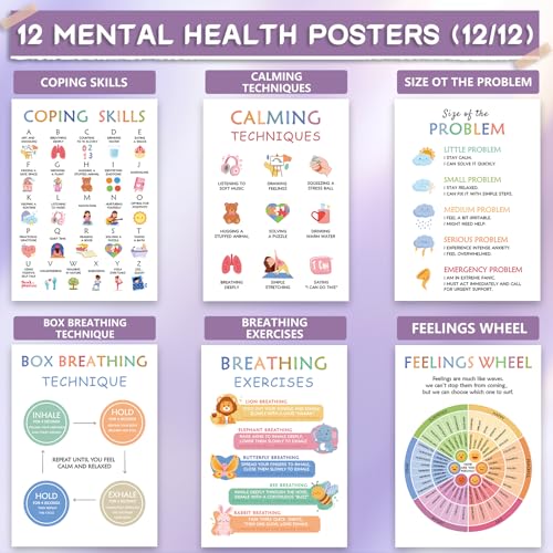 Image of KIDS KING 12 Learning Posters - Mental Health (10 inchx14 inch)