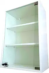 Vitrine Suspensa Prateleira em MDF 64x44x25 Branca