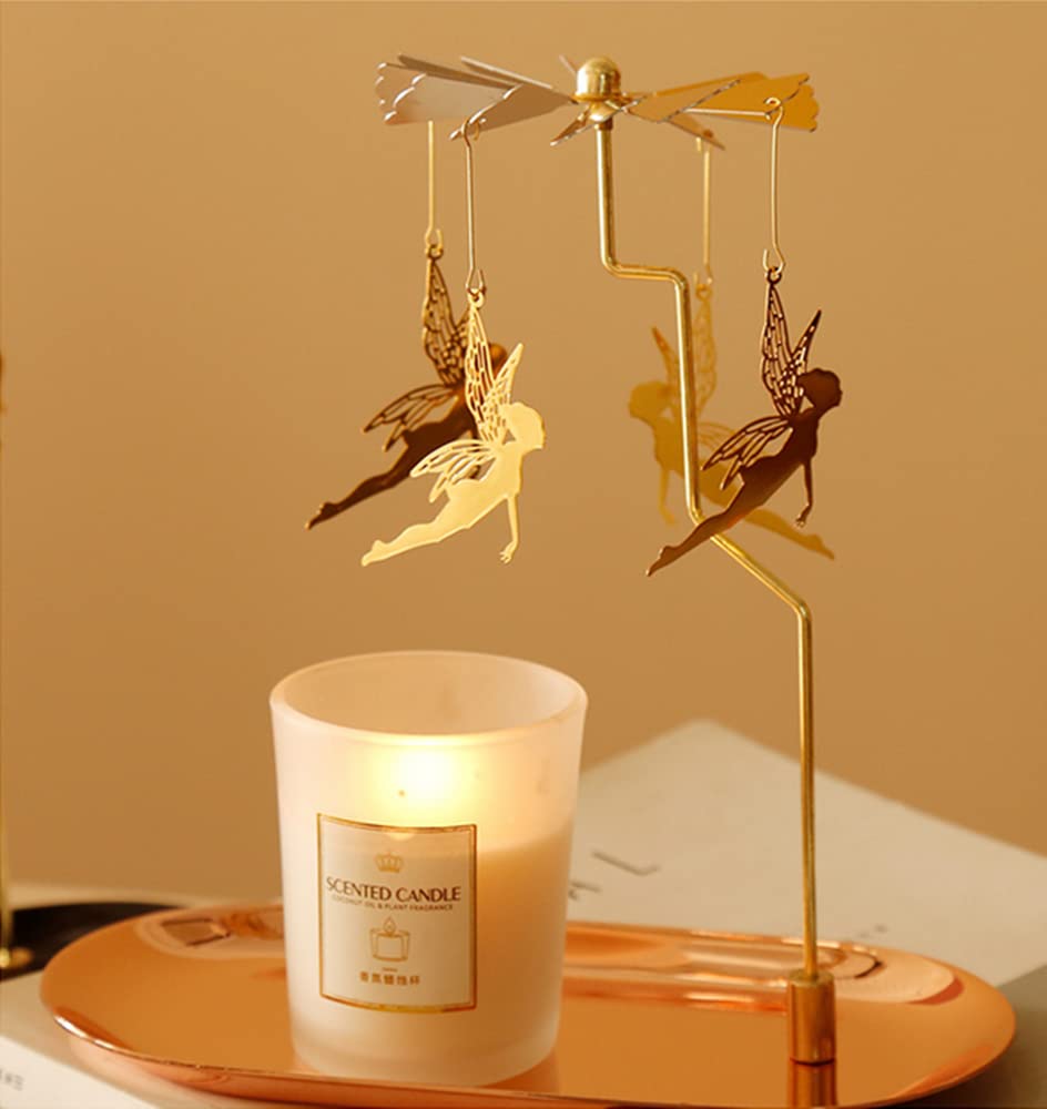 Spinning Candle Holder with Tray - Image 3