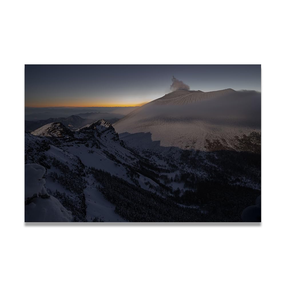 VHdfgTY It Grew DarkMountain Landscape Canvas Wall Art Nature Scenery Wall Decor for Home 50x75cm Unframed