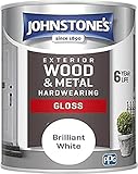 Johnstone's Exterior Hardwearing Gloss - Brilliant White 750ml