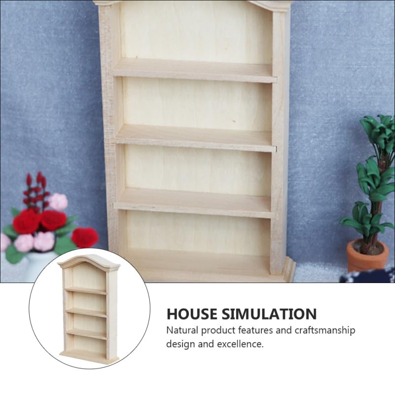 Mini étagère de rangement 1:12 SHINEOFI pour organiser les accessoires miniatures éparpillés - 6