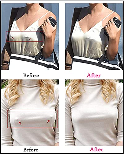 Yisibia 80 Pieces Nipple Covers For Women Disposable Self-Adhesive Natural & Invisible Satin Nipple Pasties Stickers Breast Petals (Nude) #TOP5