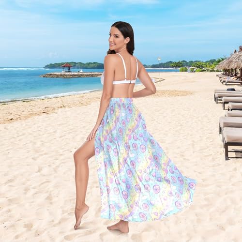 Ropa de playa mujer avec paréo à motif dessin animé coloré - 5