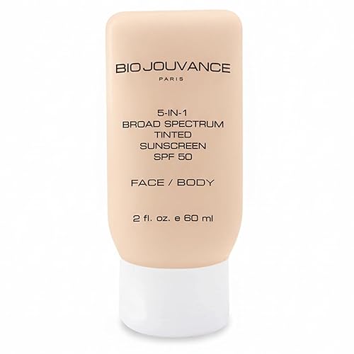Miniatura 2 de Bio Jouvance - Protector solar teñido 5 en 1 SPF 50 universal 2 onzas / 2.0 fl oz - Amplio espectro | Loción hidratante para quemaduras solares |