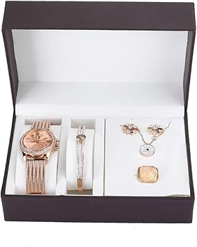 Coffret PIERRE LANNIER Montre Femme en Acier Rose et Bracelet - 390A908 -  Cleor