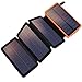 Produktbild YELOMIN Solar Powerbank 25000mAh Tragbares Solar Ladegerät mit 4 Solarpanels,Outdoor wasserfester externer Akku mit 2 USB Ports für iPhone, Samsung, Android Und Tablet, Kamera usw