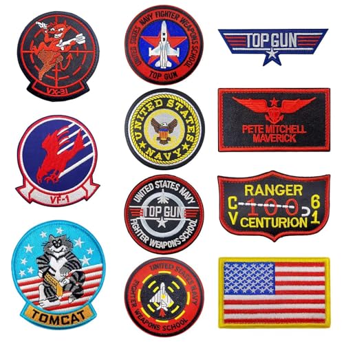 EnixwH 11 ferro bordado em adesivos, remendos roupa termoadesivos bandeira Air Force Marine Corps exército militar tático casaco logótipo apliques para t-shirt, jeans, sapatos, mochilas
