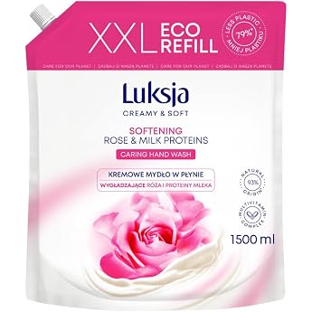 Creamy Liquid Soap Rose Refill Pack 1500 ml Hand Soap Hand Wash Hand Wash Soap