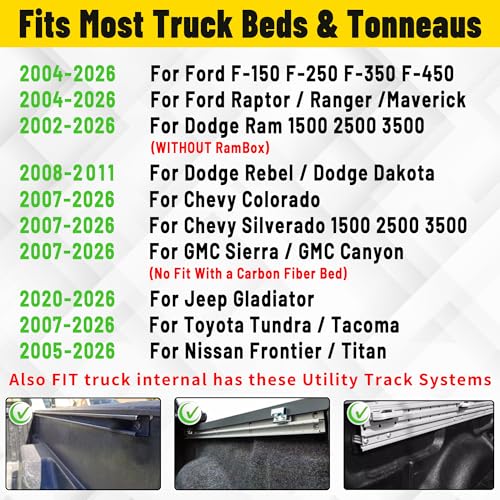 Image of MONOKING Adjustable Roll Bar Chase Rack for Mid Size Truck, Sport Bar Compatible with Tonneau Cover for 2007-2026 Tacoma Gladiator JT Ranger Colorado Canyon Frontier, DIY USA Flag MOLLE Panel Bed Rack