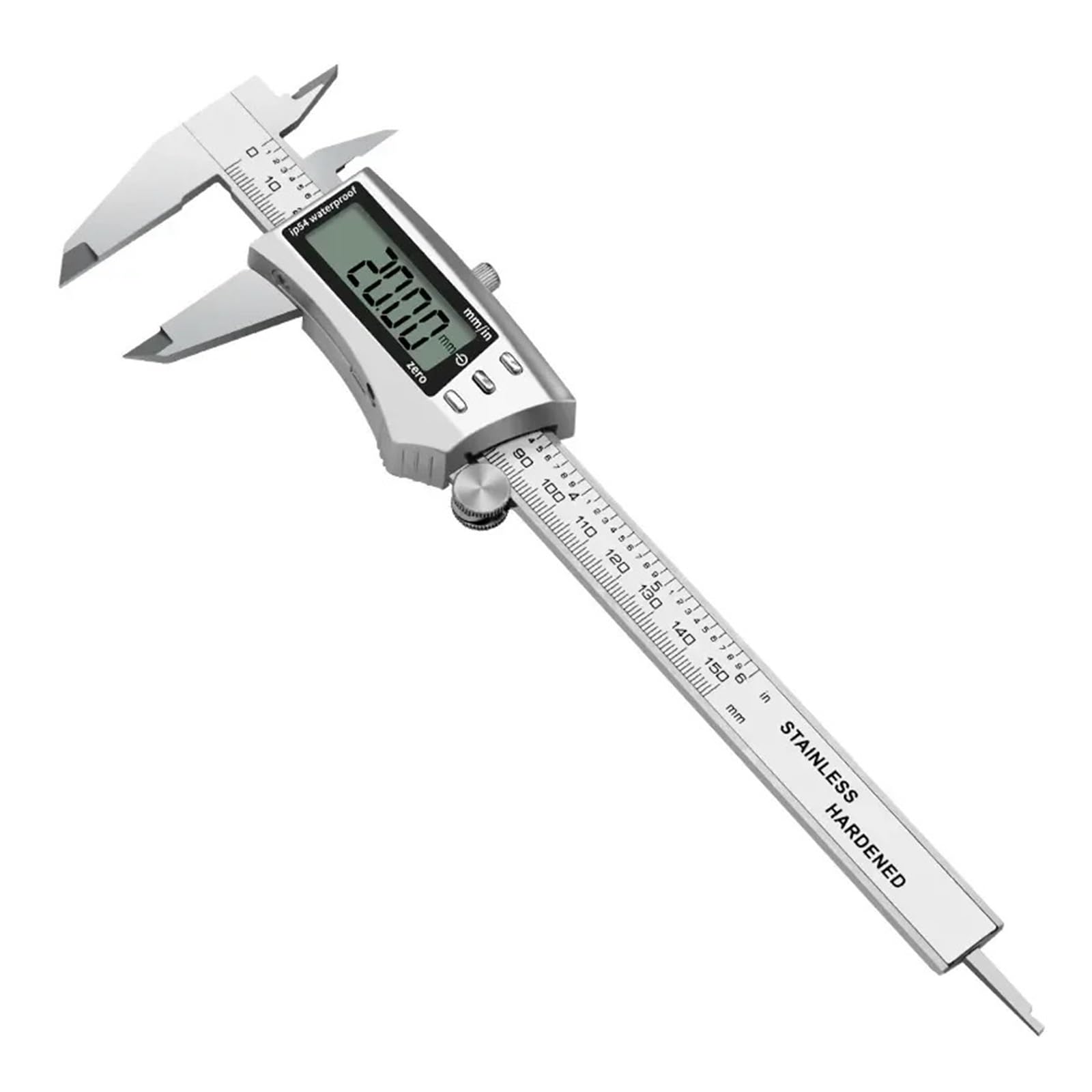 Calibro elettronico in Metallo da 0-150 mm Calibro a corsoio Digitale Righello in Acciaio Inossidabile Strumenti di misurazione LCD