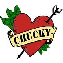 Chucky Heart arrow TEMPORARY TATTOO Waterproof forever love
