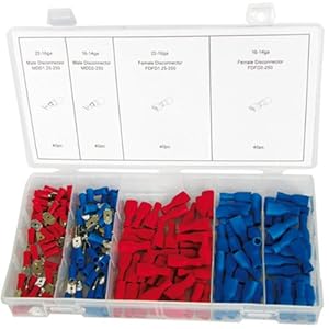 Alkan 160-teiliges Nicht Isolierte Flachstecker Sortiment