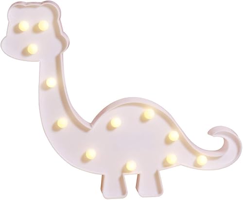 Decoraciones de dinosaurios, lámparas de mesa decorativas para dormitorio infantil, funciona con pilas, letrero de animales, decoración de pared de