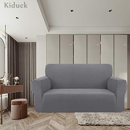 image for Kiduck High Stretch Loveseat Couch Cover Form Fit Super Soft Sofa Cove