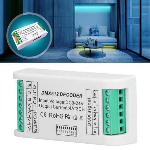 Dimmer DMX512 et décodeur LED 3 canaux pour une variation RVB fluide 9-24V - 3