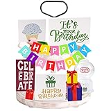 9PCS Birthday Tiered Tray Decor,Happy Birthday Table Top Decorations for Birthday Party,Tiered Tray...