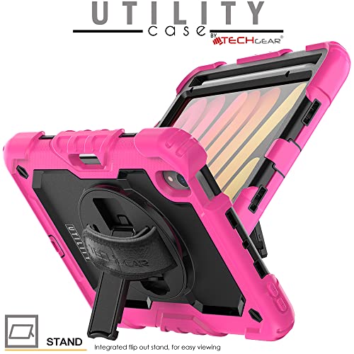 TECHGEAR UTILITY Case for iPad Mini 7/6, 8.3", Tough Rugged HEAVY DUTY Armour Shockproof Case with 360 Rotating Stand - Image 3