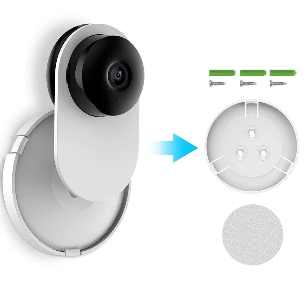 Camera Mount Montaggio a parete per YI 1080 P Home Camera 360 gradi di rotazione del supporto della staffa per interni Y3 Telecamera di sicurezza domestica(non includere fotocamera)