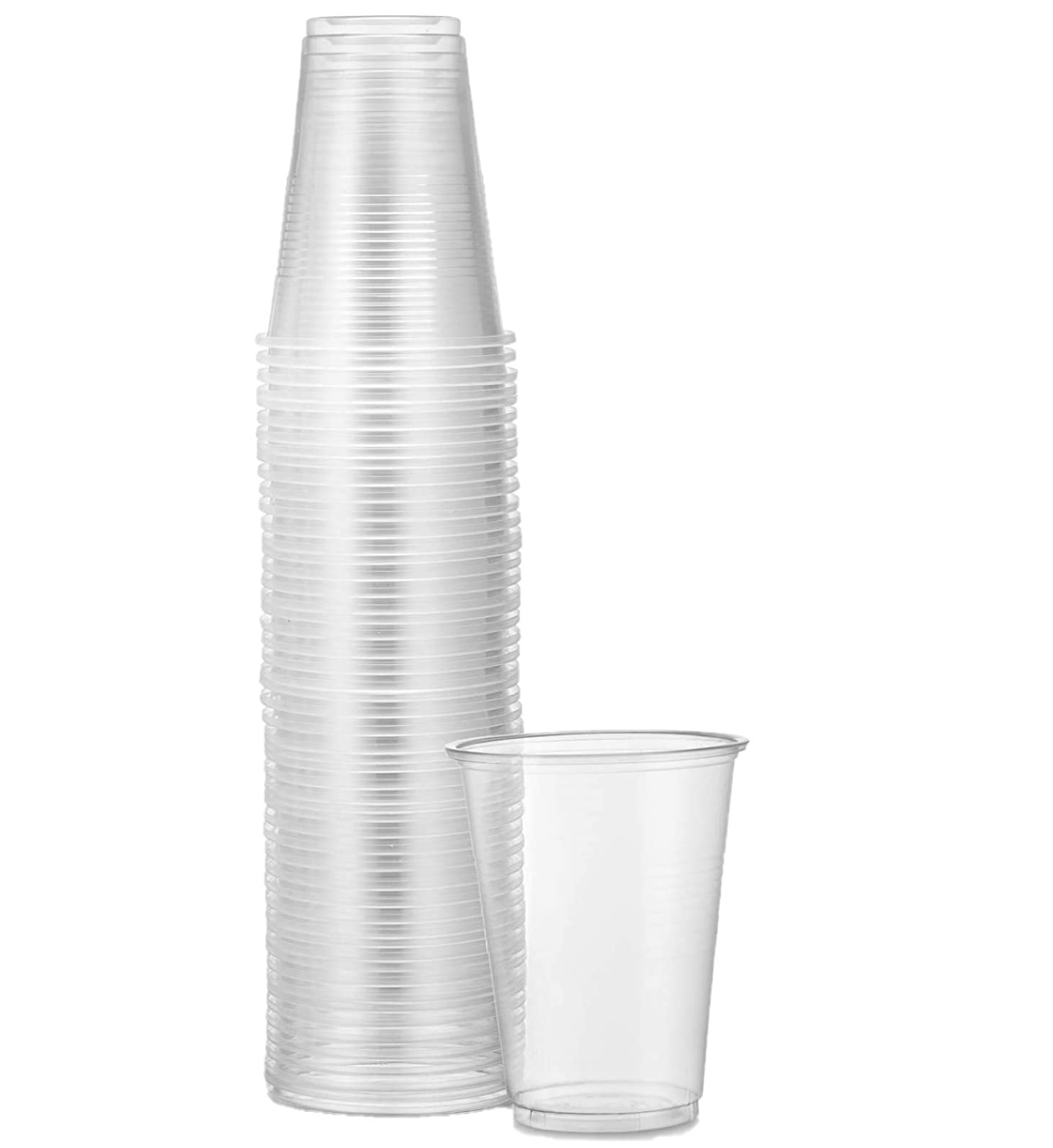 Buy 60 x CLEAR PLASTIC CUPS 200ml disposable glasses Online at