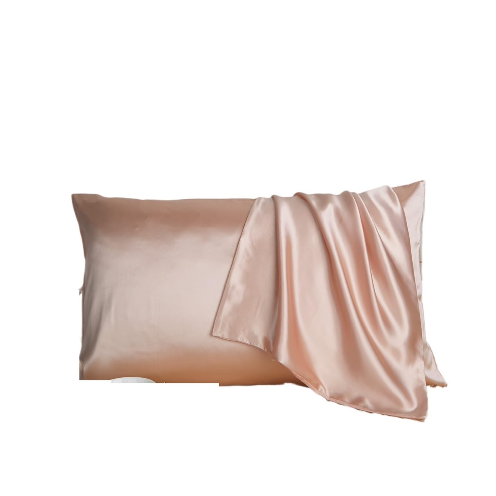 LYXYGMV Mulberry Silk Pillowcase Solid Color Pillow Cover Heavy Hair Skin Care For the Bedroom(Pink)