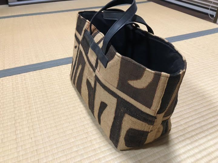 Amazon.co.jp: クバ布 ラフィア トートバッグ : ファッション