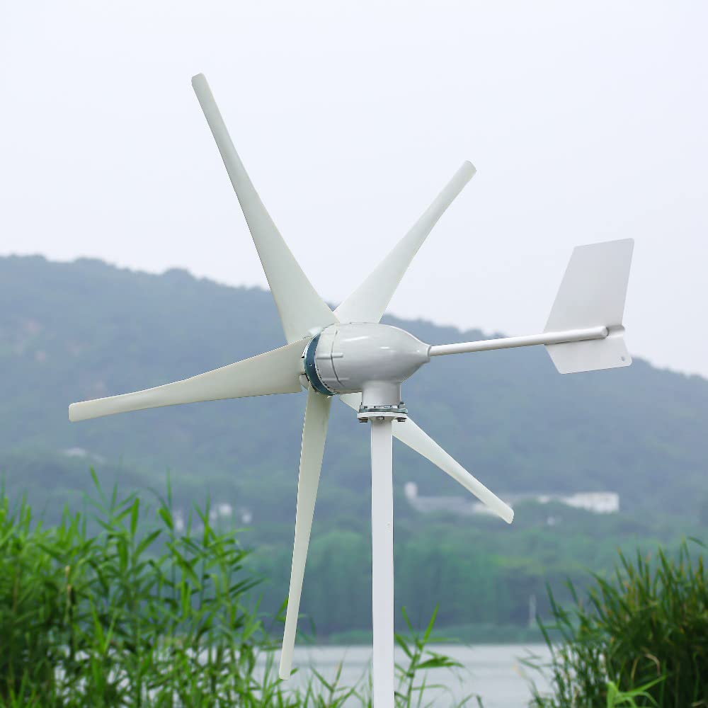 1500W Windkraftanlage 12V 24V 48V Horizontaler Windgenerator Kits Stromerzeugung Windturbine für Heimat Windrad mit MPPT Laderegler