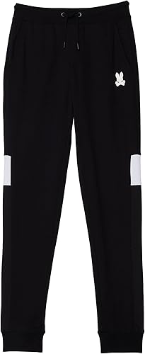 Psycho Bunny Wilkes - Pantalones deportivos para niños niños pequeñosniños grandes color negro talla 5-6 para niños pequeños Negro -