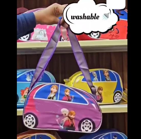 Image of 3D Car Design Duffle Bag for Kids & Adult| Large Compartment Foldable Luggage with Shoulder Strap | Lightweight Travel & Short Trips Storage Organizer for Women-Pack of 1