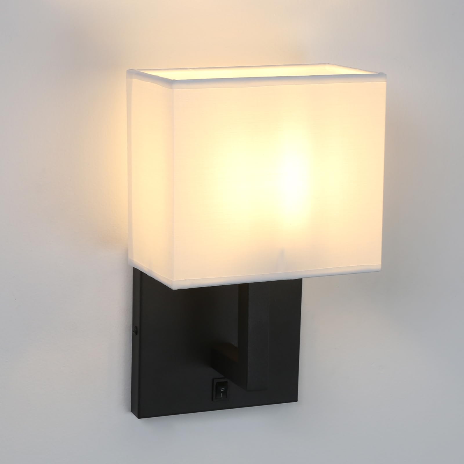 Yosoan Lighting 2 Sets of Vintage Modern Linen Lampshade Wall Light Fittings - Image 3