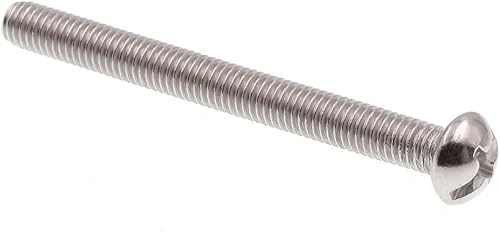 Prime-Line 9004445 Tornillo de máquina, cabeza redonda, ranuradoPhillips Combo, #10-32 x 2 pulgadas, acero inoxidable grado 18-8, paquete de 50