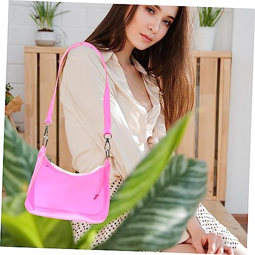 Women's Handbags Tote Bag for Transparent Jelly Ladies Shoulder Gym Woman Clear Purse Bag Messenger3