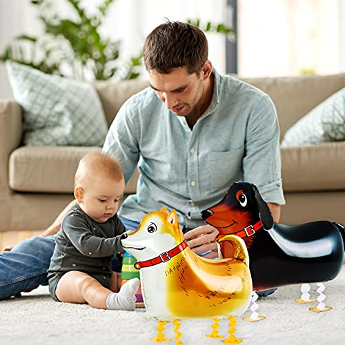 6Pcs Walking Dog Balloon Walking Animal Balloons Puppy Dog, Pet Dog Balloon My Own Pet Balloons For Pug, Lets Pawty Birthday Party Supplies, Puppy, Dog Theme Party Decoration #TOP3