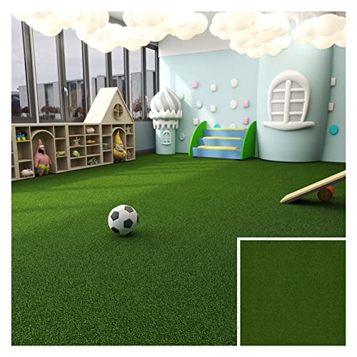 YJEUZCD Alfombra Pasillo, Césped Artificial Sintético, 1,1 Cm De Grosor Absorción De Impactos Residencial Suelo Baldosa De Moqueta, Comercial Alfombra 50x50cm (Color : Verde, Tamaño : 6pcs)