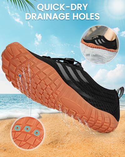 Image of Water Shoes for Women Men Quick-Dry Barefoot Shoes Breathable Aqua Socks for Swim Beach River Pool Lake Hiking Surfing Kayaking
