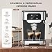LERTIN Espresso Machine 20 Bar, Professional Espresso Maker With Auto Milk Frother, Home Compact Espresso Coffee Machine With Led Touch Screen, 61OZ Removable Water Tank For Latte, Cappuccino