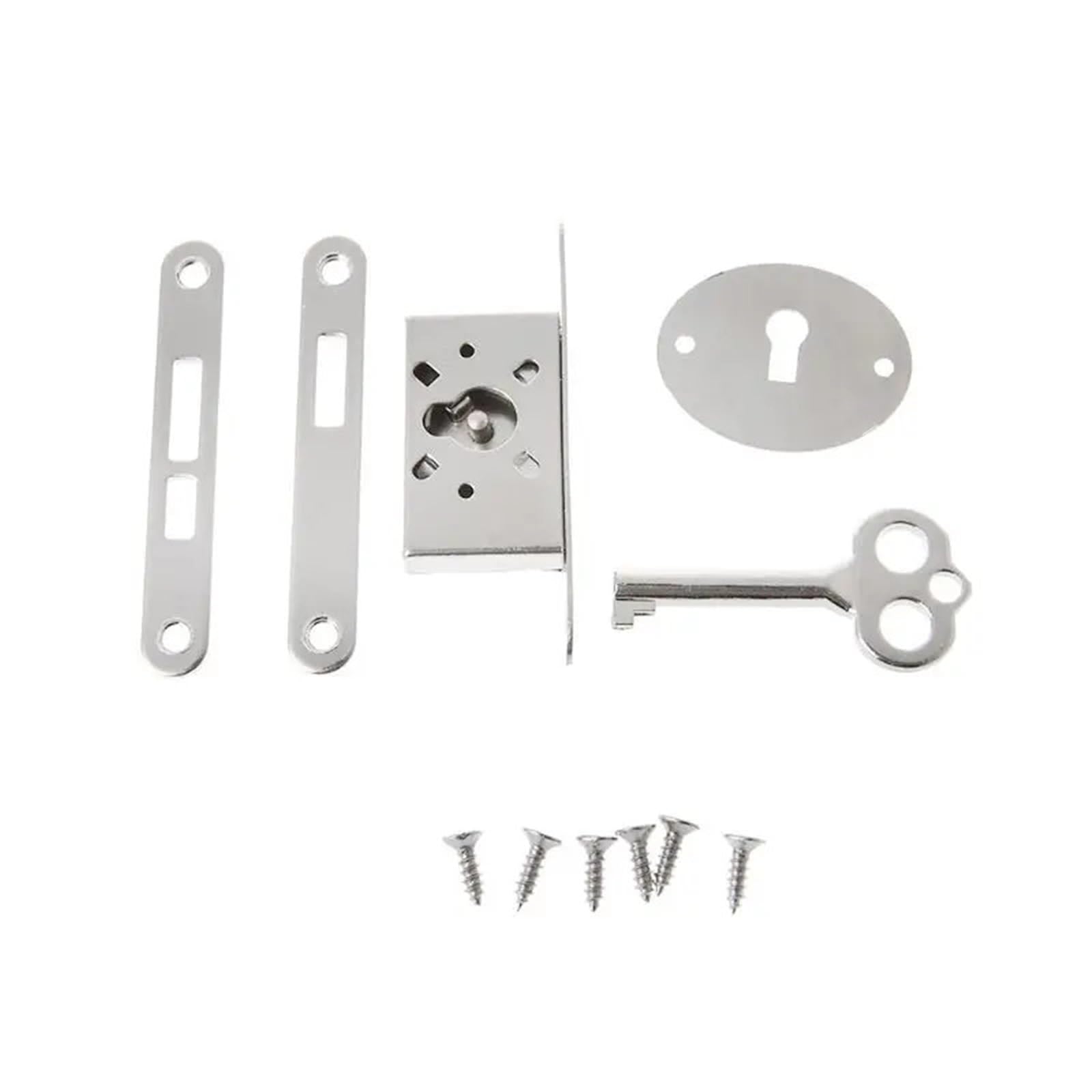 5sets Vintage Drawer Lock with Key Antique Small Box Cabinet Door Locks Furniture Fittings
